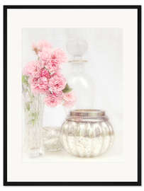 Gerahmter Kunstdruck Stillleben mit Rosen