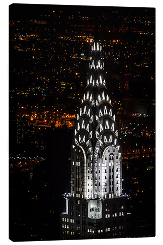 Leinwandbild Chrysler Building New York City by Night