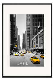 Gerahmter Kunstdruck New York Yellow Cabs