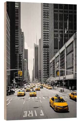 Puutaulu New York Yellow Cabs