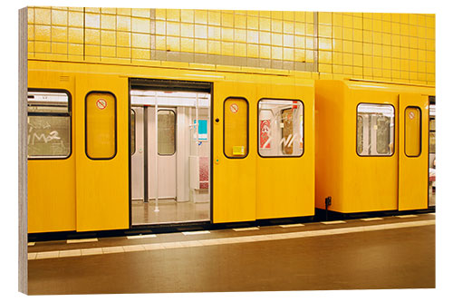 Obraz na drewnie berlin metro