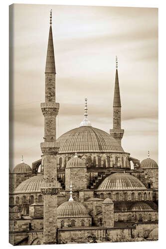 Quadro em tela the blue mosque in sepia (Istanbul - Turkey)