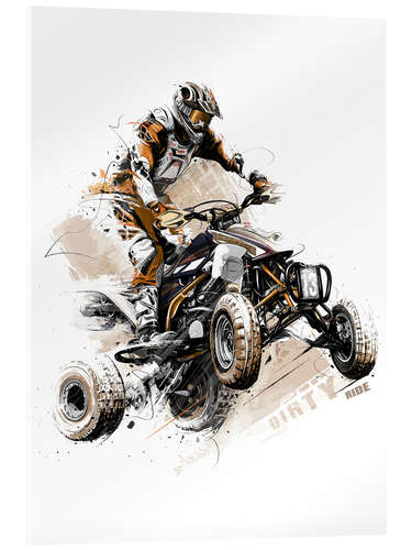 Acrylic print Quadbike