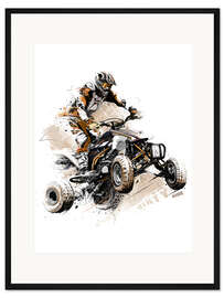 Gerahmter Kunstdruck Quad