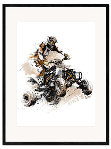 Innrammet kunsttrykk Quad