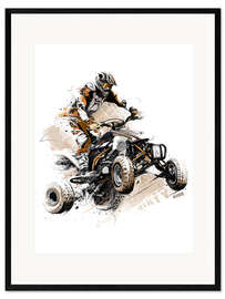 Innrammet kunsttrykk Quad