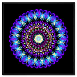 Gerahmter Kunstdruck Mandala Spiritualität