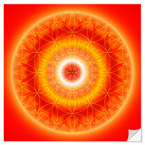 Självhäftande poster Flower of Life 7