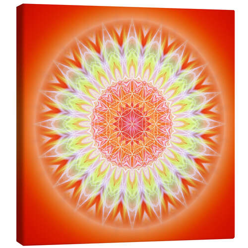 Canvas print Health Mandala with flower of life