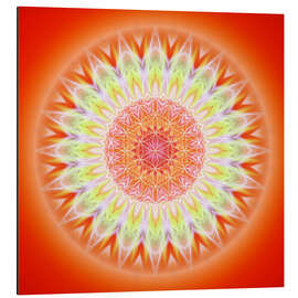 Magnettafel Mandala Gesundheit mit Blume des Lebens