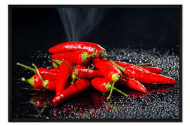 Gerahmter Kunstdruck Chili - Hot Stuff