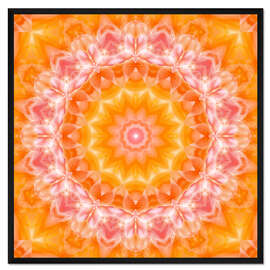 Gerahmter Kunstdruck Mandala - Du wirst geliebt