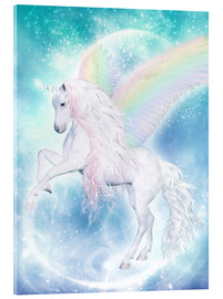 Acrylglasbild  Regenbogen-Einhorn Pegasus - Dolphins DreamDesign