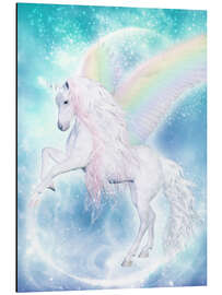 Magnettafel Regenbogen-Einhorn Pegasus
