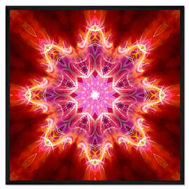Gerahmter Kunstdruck Mandala - Deine Schöpferkraft