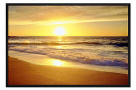 Gerahmter Kunstdruck La Jolla Shore im Abendlicht