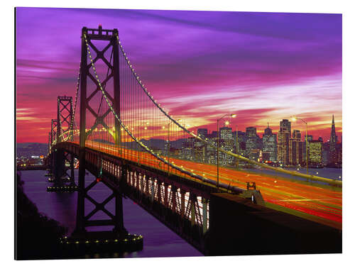 Quadro em alumínio Bay Bridge em San Francisco