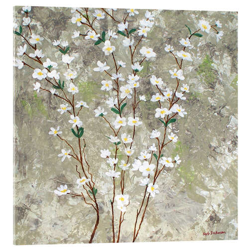 Acrylglasbild Birnen-Blüten I