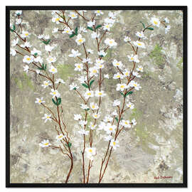 Gerahmter Kunstdruck Birnen-Blüten I