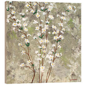 Stampa su legno Pear Blossoms I