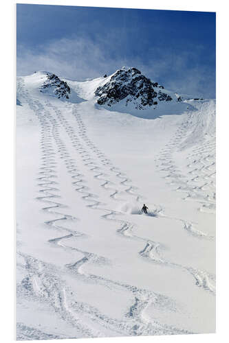 Foam board print Skier in Utah