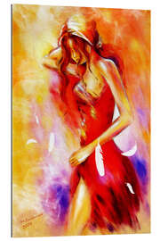 Gallery print Woman in red dress