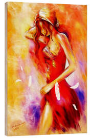 Trebilde Woman in red dress