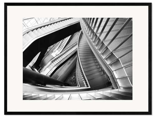 Impresión de arte enmarcada Stairs