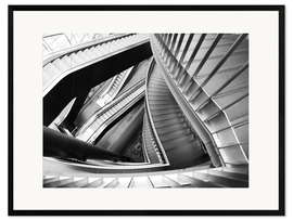 Impresión de arte enmarcada Stairs