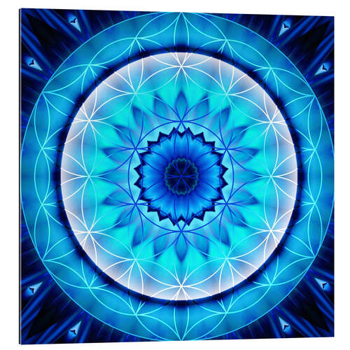 Gallery print Mandala honesty with flower of Life