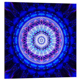 Gallery print Mandala safety with flower of life