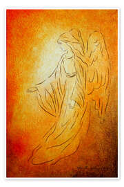 Print  Angel of healing - Marita Zacharias