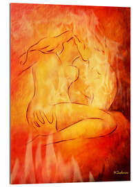 Galleriprint Flaming erotic - lovers