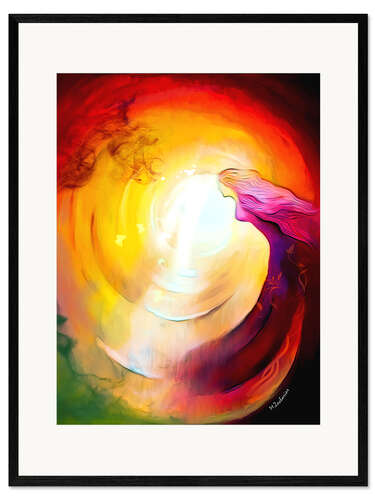 Impression artistique encadrée Voyage dans la lumière