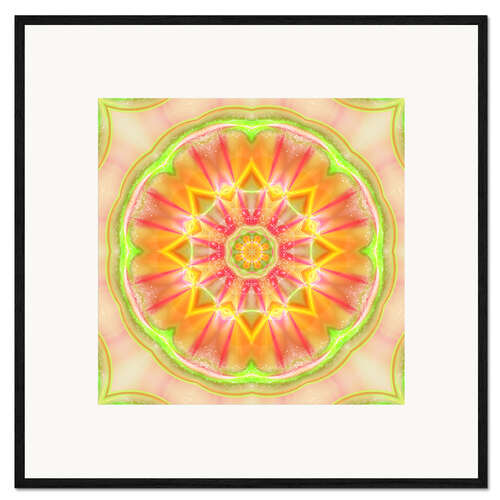 Plakat artystyczny premium w ramie Mandala - Success