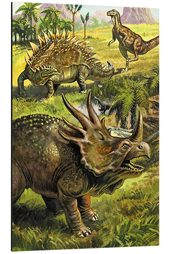 Aluminium print Dinosaurs