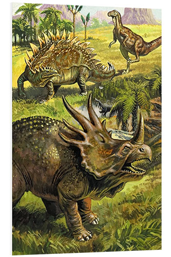 Foam board print Dinosaurs