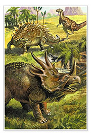 Wall print  Dinosaurs - English School