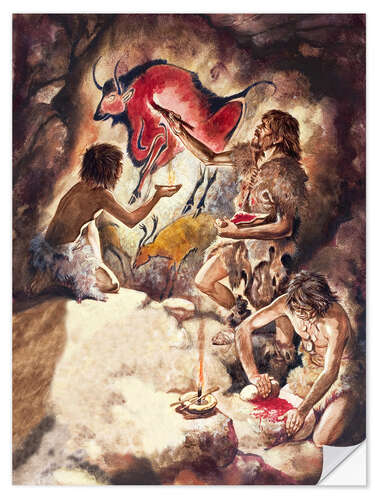 Muursticker Cave paintings