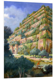 Foam board print Hanging Gardens of Babylon