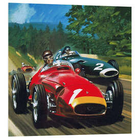 Hartschaumbild Juan Manuel Fangio