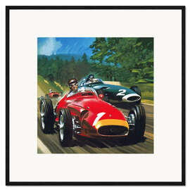 Impresión de arte enmarcada Juan Manuel Fangio