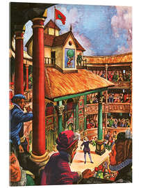 Acrylglasbild Shakespeares Aufführung am Globe Theatre