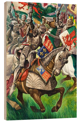 Wood print Battle of Bosworth