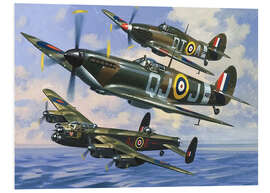 Foam board print Spitfires