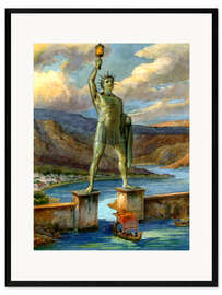 Kunsttryk i ramme Colossus of Rhodes