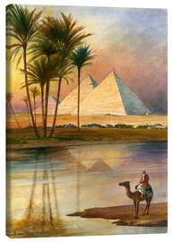 Leinwandbild  Die große Pyramide von Giizeh - English School