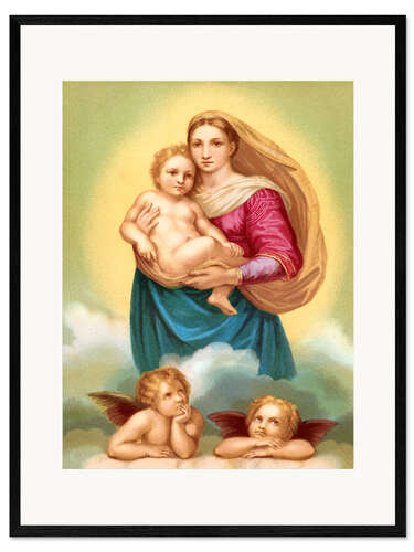 Kehystetty taidepainatus The Sistine Madonna
