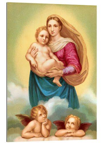 Quadro em plexi-alumínio The Sistine Madonna