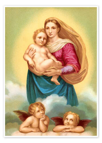 Poster Die Sixtinische Madonna